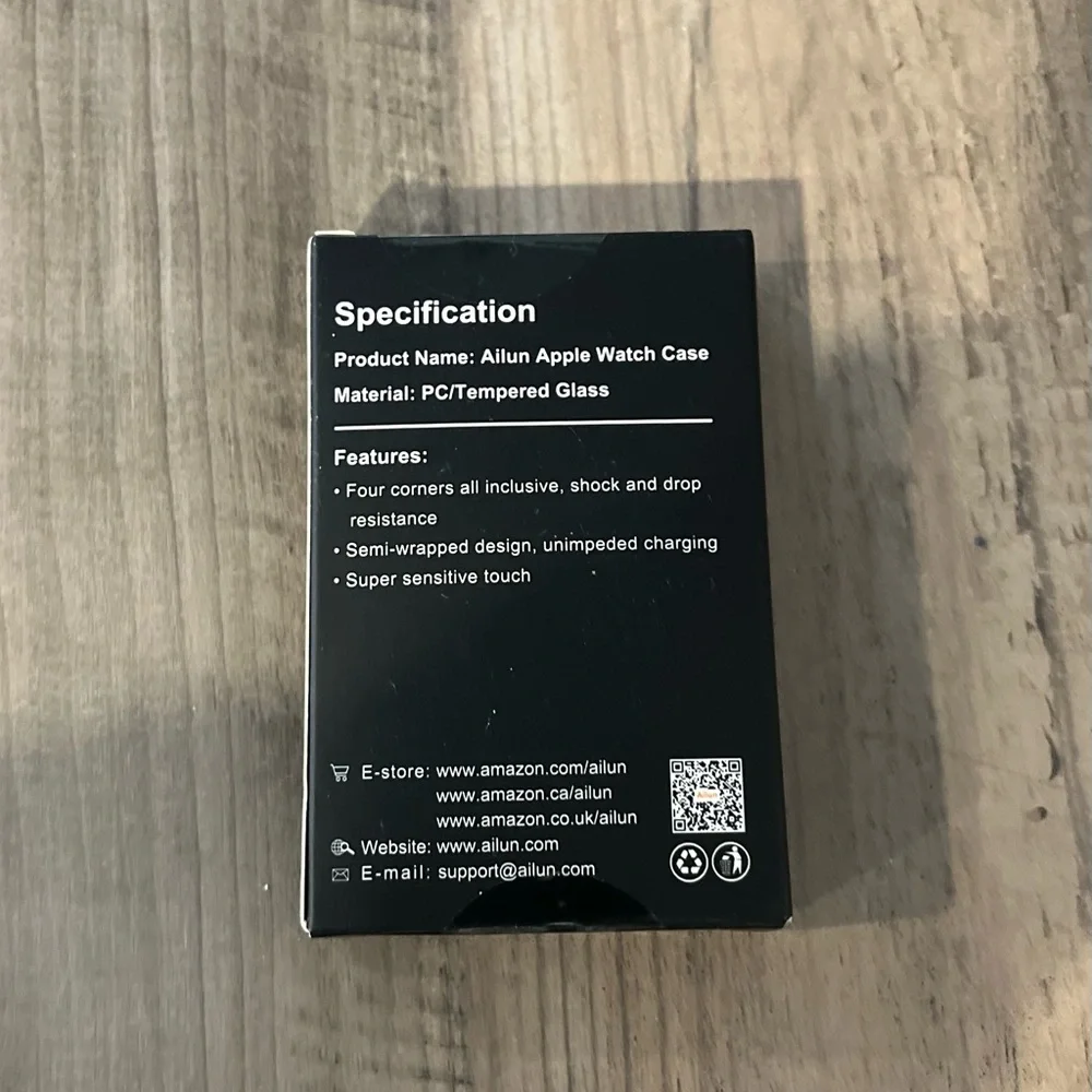 Tempered Glass Apple Watch Case - 2 Pack